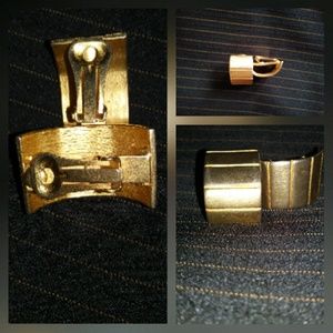 Gold clip on Earrings